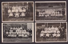 Football postcards, Fulham FC, 8 postcards, six photographic issues all teamgroups for 1904/05,