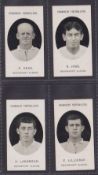 Cigarette cards, Taddy, Prominent Footballers (No Footnote, 1907), Devonport Albion, 4 cards, F.