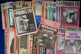 Private Eye Magazine, approx. 112 magazines dating from No. 18 (24 Aug 1962) to No. 533 (21st May