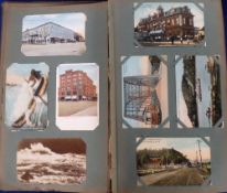 Postcards, USA. a collection of approx. 300 cards of the USA in vintage album, with a broad range of