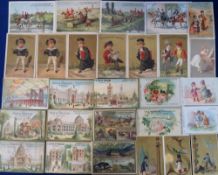 Trade cards, France, a collection of 60+, early French advertising cards, many different issuers &