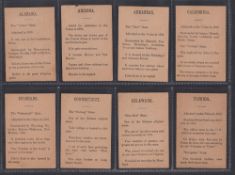 Trade cards, USA, Lion Coffee, Our Union (Card Game) (set of 48 cards plus instructions) (a few with