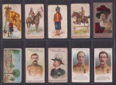 Cigarette cards, 28 scarcer cards including Hill Colonial Troops (3), Marsuma Golf (2). Plus many