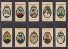 Cigarette cards, Taddy, Famous Jockeys (With frame) (set 25 cards) (a few cards with light brown
