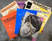 Entertainment, Song Books, 100 1950s-1990s song books to include The Rolling Stones, The Beatles,