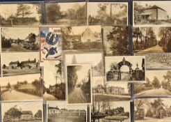 Postcards, Surrey/Hampshire, a mix of approx. 22 cards, mostly village scenes. Includes School