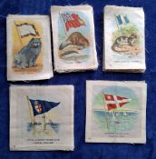 Tobacco silks, Canada, ITC Canada, 55 silks from 2 series, Animals with Flags 49/55, Yacht