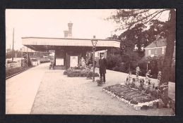 Postcard, Rail, Oxfordshire - Shiplake Railway Station Interior (gd)
