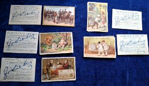 Trade cards, Liebig, 5 sets, all French language issues S124, S122, S136, S137 & S156 (a few cards