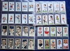 Cigarette cards, Sports, 9 sets, Ardath Cricket Tennis Golf, Photocards (LF22 many horse racing