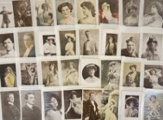 Postcards, Actors and Actresses, 200 Victorian/Edwardian actors and actresses to include Vesta