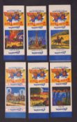 Trade cards, Clevedon Confectionery, Wagon Train (Package issue) (48/60 all on uncut packets) (gd/