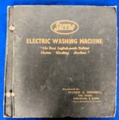 Ephemera, 'Servis Electric Washing Machine', an album of 23 photographs with accompanying typed