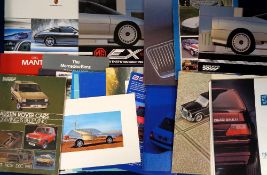 Motoring, approx. 110 car brochures most dating from the 1980s and 1990s to include Porsche, Opel,
