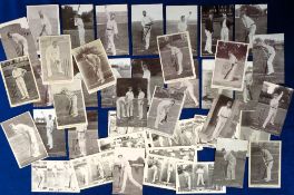 Postcards, Cricket, a collection of approx. 44 cards of cricketers with 32 plus 1 other from the '