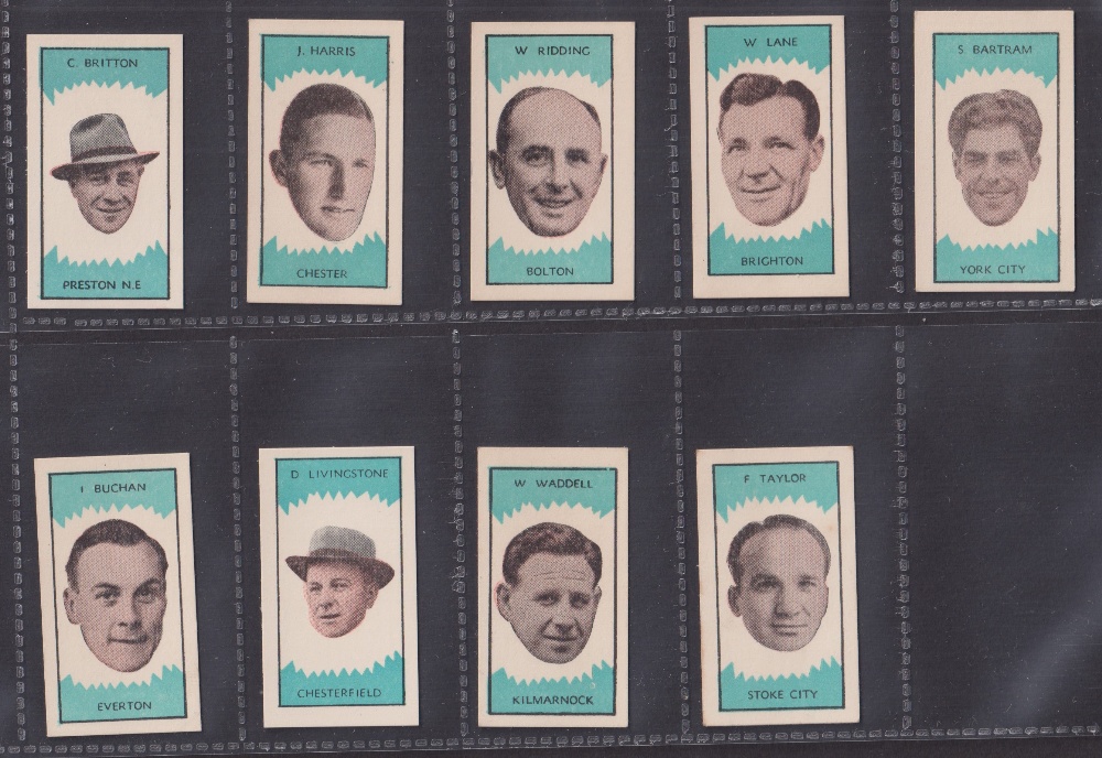 Trade cards, Football, Clevedon Confectionery Football Club Managers, 9 cards numbers 4, 9, 13,