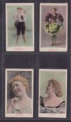 Cigarette cards, Canada, Imperial Cigarette & Tobacco Co, Canada, Actresses, 4 cards, Charlie,