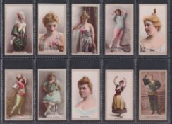 Cigarette cards, USA mixture 55 cards, Actresses & Beauties from several series including Kinney