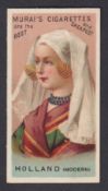 Cigarette card, Japan, Murai, Headdresses of Various Nations, type card, Holland (Modern) (gd/vg) (