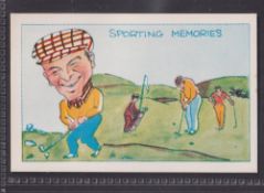 Trade card, Golf, Clevedon Confectionery, Sporting Memories type card, number 6 Ben Hogan (vg)