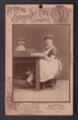 Cigarette card, USA, Allen & Ginter, Shop Display advertising card 'The Cigarette Maker' with