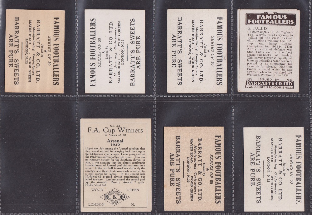 Trade cards, Barratt's, a collection of 43 Football type cards, all different from various series - Image 12 of 12