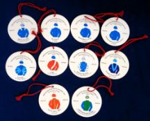 Horseracing badges, a collection of 10 Owners' badges all relating to The Queen Elizabeth II