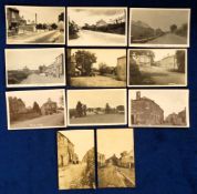 Postcards, Cornwall, 11 RPs of Cornish villages, inc. Albaston P.O, street scenes (7), St Ann's