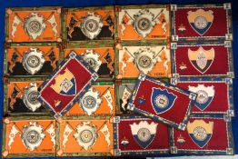 Tobacco Felts, USA, ATC, College Seal & Pennants (Decorative Shield) (set, 12 felts) & College Seals