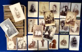 Cabinet Cards, 245+ images to include babies, children, families, portraits, clerical etc. (mixed
