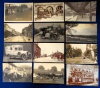 Postcards, a mixed UK topographical RP selection of approx. 46 cards inc. Himley Camp 1906 (4),