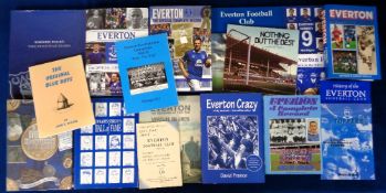 Everton F.C. books, a collection of 19 mostly modern books including 'Let's Talk About Everton