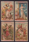 Trade cards, Liebig, Flower Girls, Spanish Edition ref. S342 (5/6, missing 'Giglio' (Lily)) (gd)