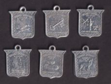 Trade issue, Thomson, Secret Service Badges (Metal) (set, 6 badges) & Mystic Signs/Motor Cars (
