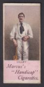 Cigarette card, Marcus, Cricketers, type card, Lilley (Warwickshire) (slight marks, gen. gd) (1)