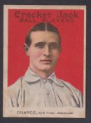 Trade card, USA, Baseball, Cracker Jack, Ball Players, type card, no 99 Chance, New York