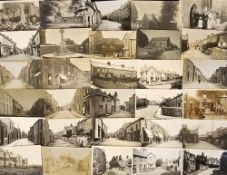 Postcards, Devon, a detailed RP collection of approx. 53 cards of Bere Alston inc. John Sleeps Shop,