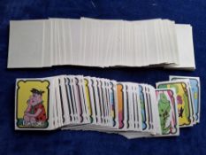 Trade cards, Unbranded (possibly Monty Gum) approx. 165 cards, plain backs. Possible slight