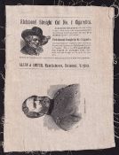 Tobacco silk, USA, Allen & Ginter, Civil War Generals, type, George H. Thomas, approx. 250mm x 185mm