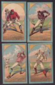 Trade cards, USA, Peck & Snyder, Sporting Goods Dealers, New York, a collection of 8, postcard size,