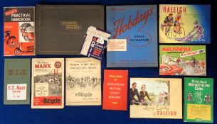 Ephemera, Motorcycles and Bicycles, a selection of (34) early to mid 20thC items to include a 1960