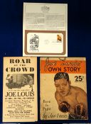 Boxing, Joe Louis, three items, Joe Louis' Own Story, 'Born to Fight' published by Gene Kessler,