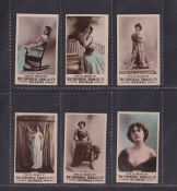 Cigarette cards, India, The Universal Tobacco Co, Actresses (Plain back), six cards, Rosa Bruck,