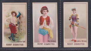 Cigarette cards, Canada, D Ritchie & Co, Actresses (Derby Front), 3 cards, Pauline Hall (different