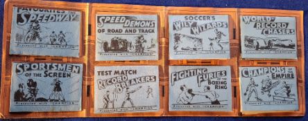 Trade cards, Amalgamated Press, Champion Portfolio of Sport. Presentation Wallet with 8 booklets