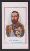Cigarette card, A. McTavish, Army Pictures, Cartoons etc, type card, King George V (vg) (1)
