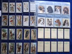 Cigarette cards, 11 sets including Wix Kensitas Flowers (standard sized with mixed printed and plain