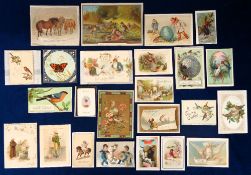 Greetings Cards, Animals, approx. 100 late 19th/early 20thC cards featuring animals to include 3