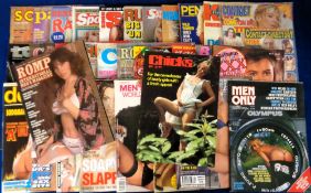Glamour magazines, a collection of approx. 50, adult glamour magazines, 1980's onwards, various