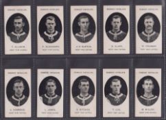 Cigarette cards, Taddy, Prominent Footballers (With Footnote, 1908), West Ham (14/15, missing